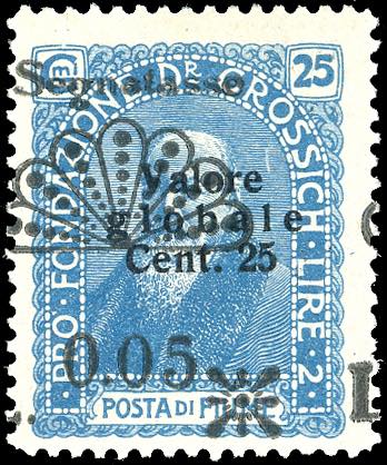 FIUME SEGNATASSE 1921 - 0,05 lire ... 