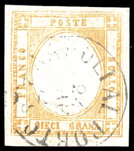 1862 - 10 grana arancio, falso per ... 
