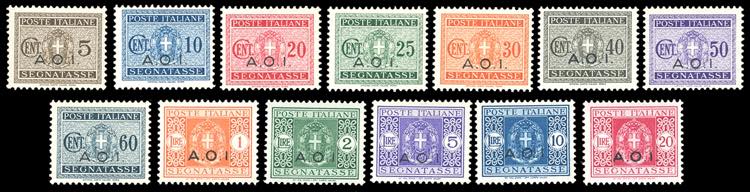 SEGNATASSE 1939/40 - Soprastampati ... 
