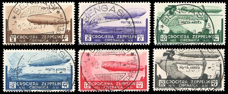 POSTA AEREA 1933 - Zeppelin, serie ... 