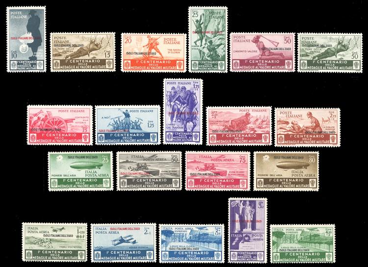 1934 - Medaglie, serie completa ... 