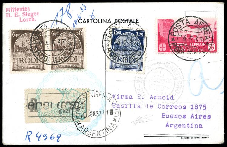 POSTA AEREA 1933 - 15 lire ... 