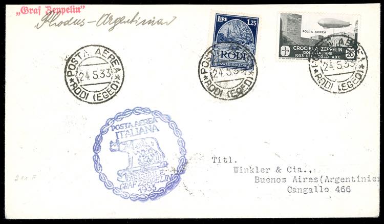 POSTA AEREA 1933 - 20 lire ... 