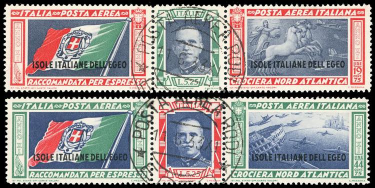 POSTA AEREA 1933 - Trittici Balbo, ... 