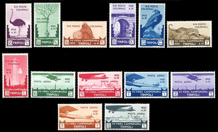 1933 - VII Fiera di Tripoli, serie ... 
