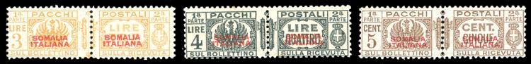 PACCHI POSTALI 1930/37 - Fasci al ... 