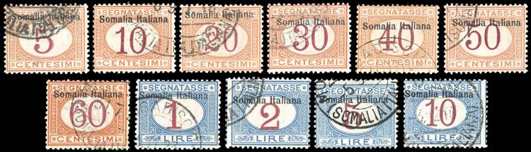 SEGNATASSE 1909 - Soprastampati in ... 