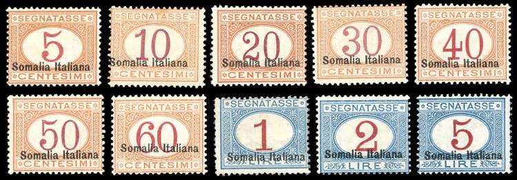 SEGNATASSE 1920 - Soprastampati in ... 