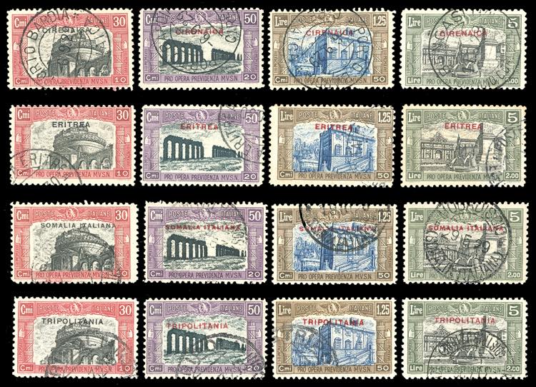 1929 - Milizia, II emissione, giro ... 