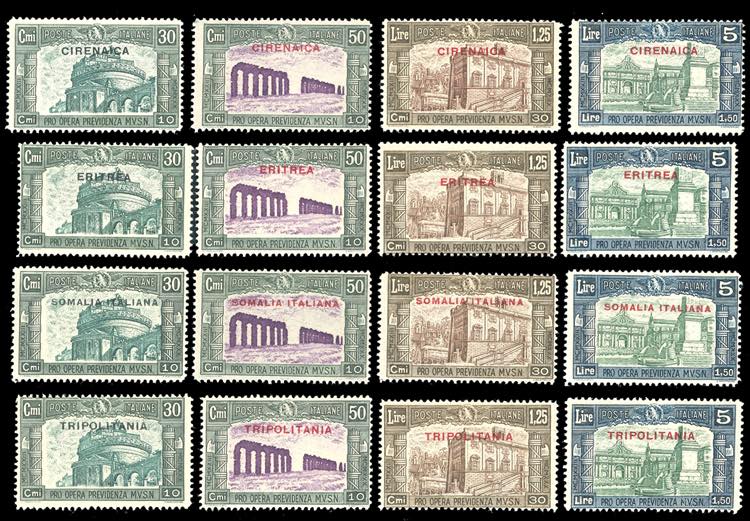 1930 - Milizia III emissione, giro ... 