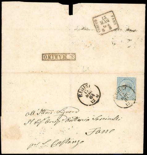 1864 - 15 cent. De La Rue (B9), ... 