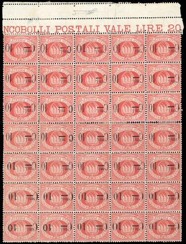 1892 - 10 cent. su 20 cent. ... 