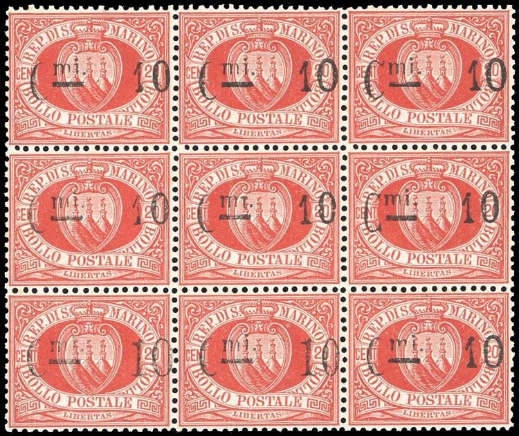 1892 - 10 cent. su 20 cent. ... 