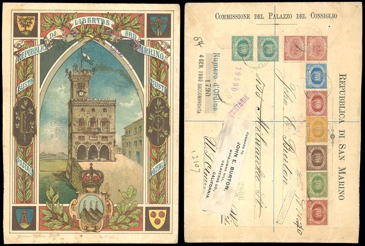 INTERI POSTALI 1900 - 5 lire ... 