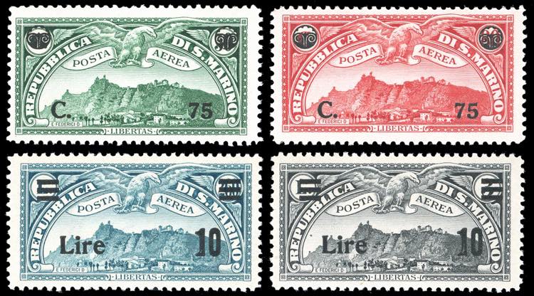 1936/42  - Soprastampati, le due ... 