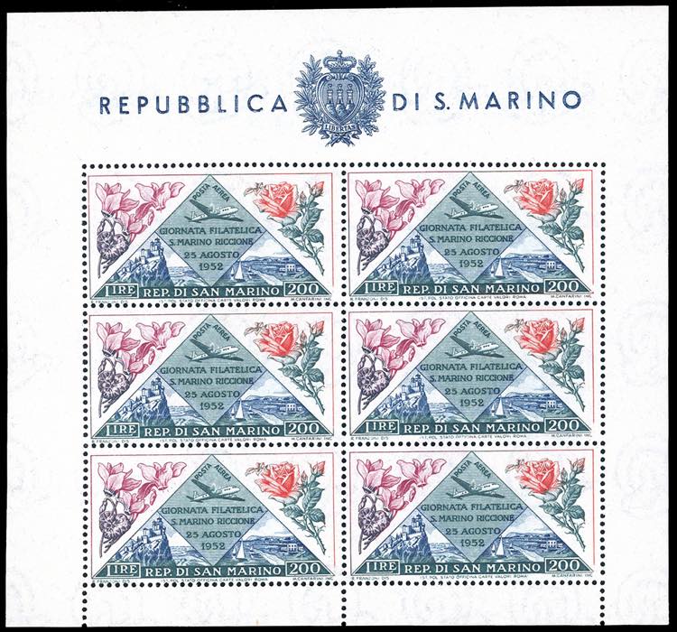 1952 - 200 lire Fiori - Giornata ... 