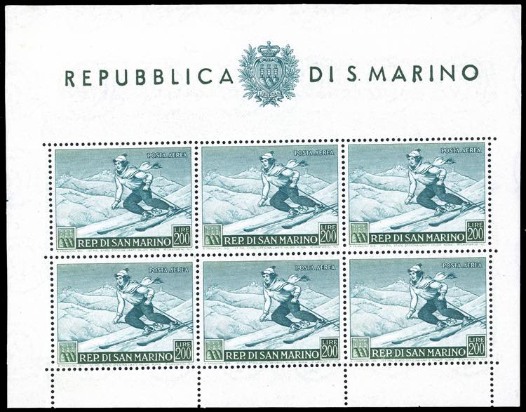 1953 - 200 lire Sciatrice, ... 