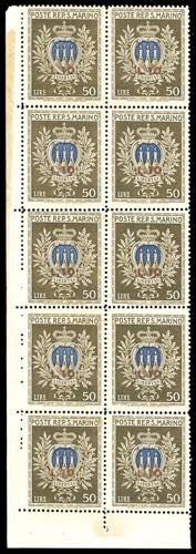 1946 - 10 lire su 50 lire Pro ... 