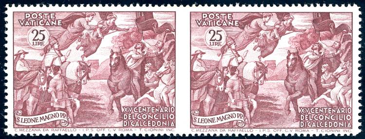 1951 - 25 lire Calcedonia, coppia ... 