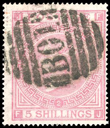 GRAN BRETAGNA 1867 - 5 s. rosa, ... 