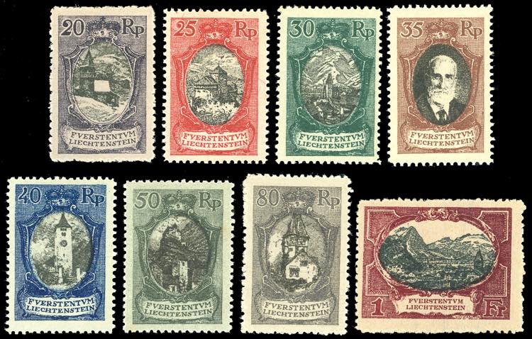 LIECHTENSTEIN 1921 - Vedute o ... 