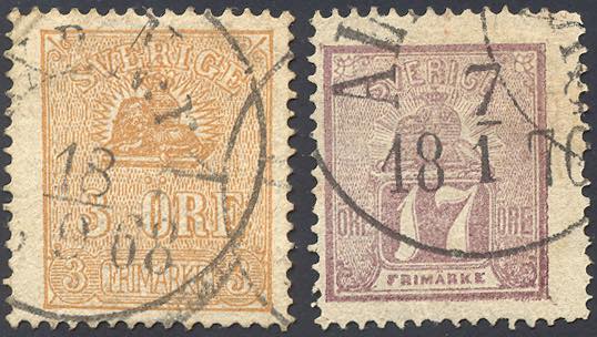 SVEZIA 1862/66 - 3 o. bistro e 17 ... 