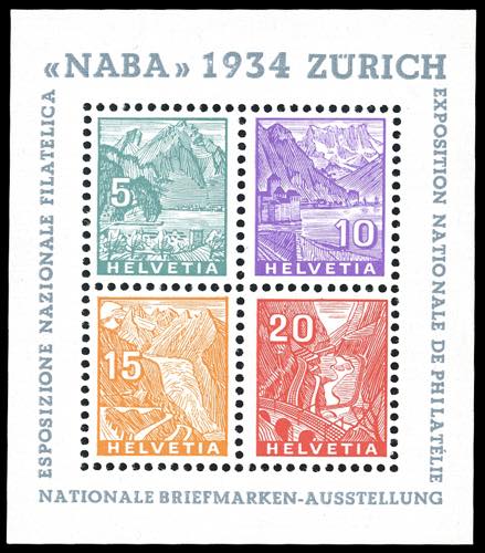 SVIZZERA FOGLIETTI 1934 - Naba, ... 