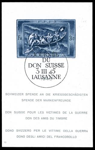 SVIZZERA FOGLIETTI 1945 - Dono ... 