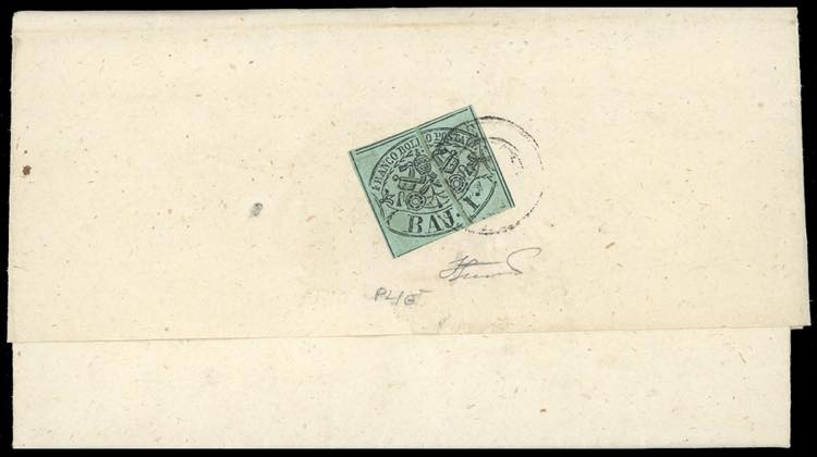 1852 - 1 baj verde grigiastro (2), ... 