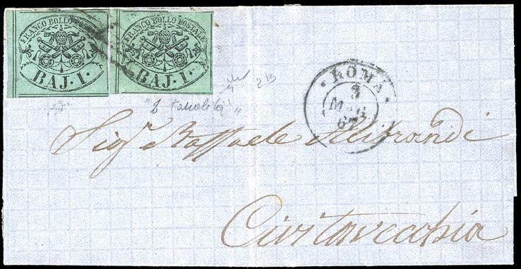 1867 - 1 baj verde scuro, II ... 