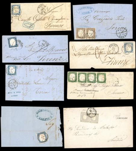 SARDEGNA 1861/1862 - Sette lettere ... 
