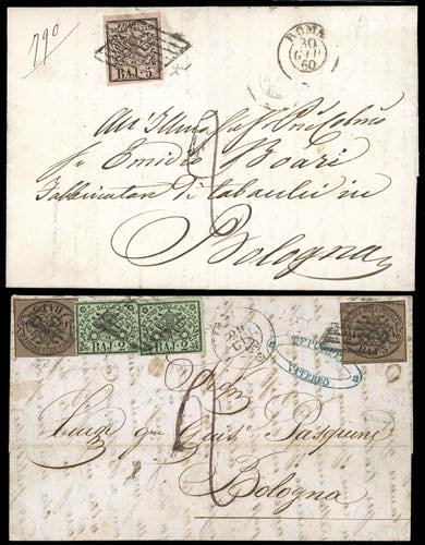 1860 - Due lettere indirizzate a ... 
