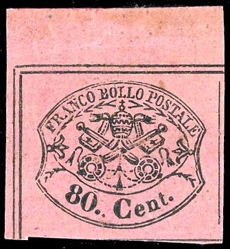 1867 - 80 cent. rosa lillaceo (20) ... 