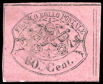 1867 - 80 cent. rosa lillaceo ... 