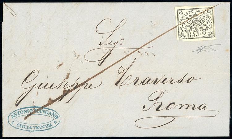 CIVITAVECCHIA - 2 baj bianco (3A), ... 