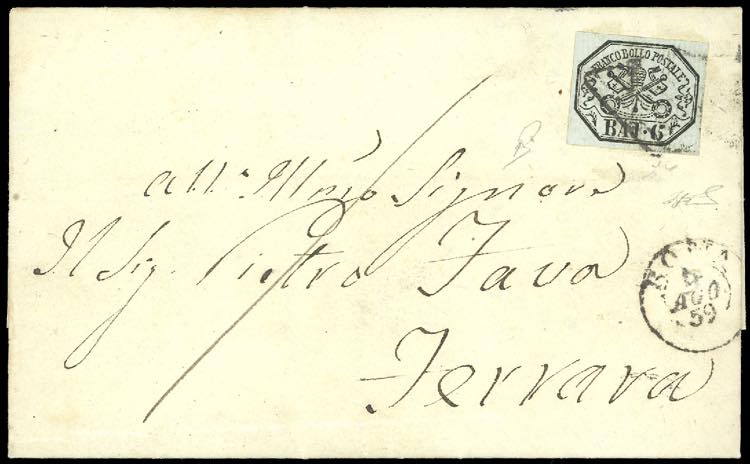 INCOMING MAIL PONTIFICIO 1859 - 6 ... 
