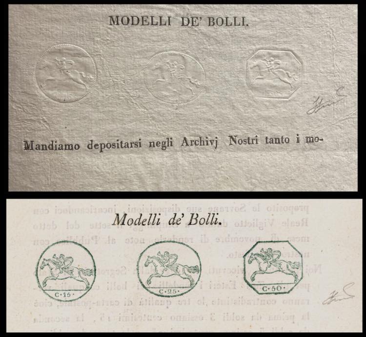 1818/19 - I due Manifesti camerali ... 