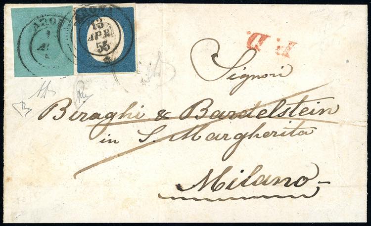 1855 - 5 cent. verde, II ... 