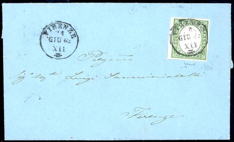 1862 - 5 cent. verde olivastro ... 