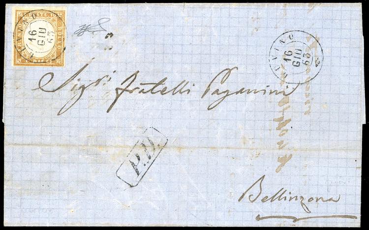 1863 - 10 cent. bistro chiaro ... 