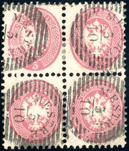 1864 - 5 soldi rosa, dent. 9 1/2 ... 