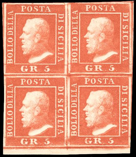 1859 - 5 grana vermiglio vivo, II ... 