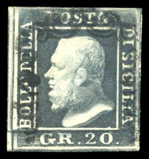 1859 - 20 grana nero ardesia ... 