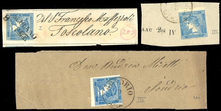 1851/1855 - 3 cent. Mercurio ... 