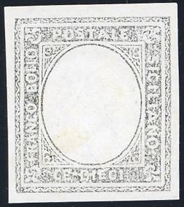 1860 - 10 cent. nero saggio ... 