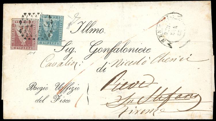 1856 - 1 crazie carminio bruno su ... 