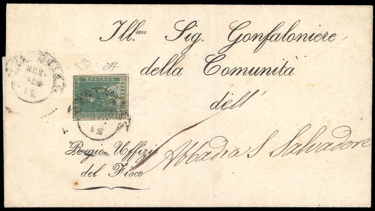 1858 - 2 crazie azzurro grigio ... 