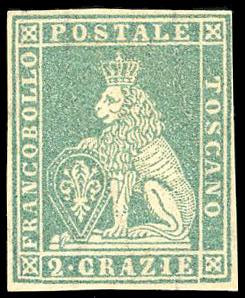1857 - 2 crazie verde grigio ... 