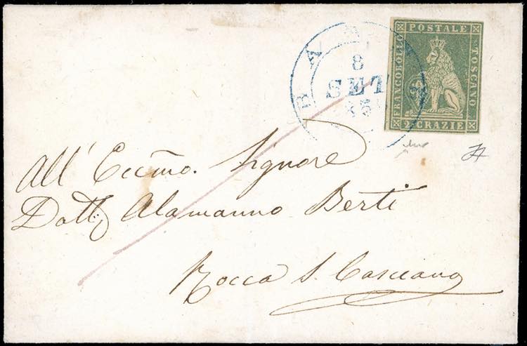 1858 - 2 crazie verde grigio ... 
