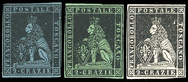 PROVE 1851 - 2 crazie nero su ... 